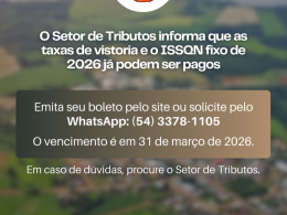 Tributos 2026 já estão disponíveis para pagamento em Ernestina