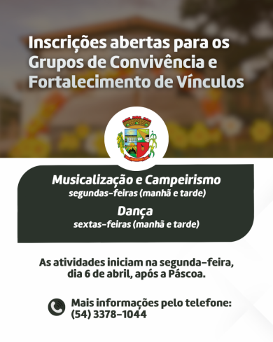 Cras de Ernestina inicia atividades dos grupos de convivência 