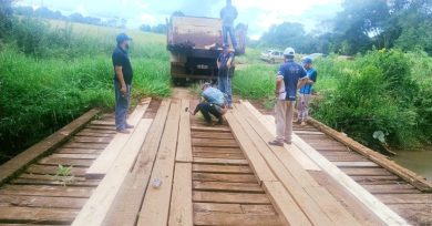 Vice-prefeito acompanha recuperação de ponte no interior de Ernestina