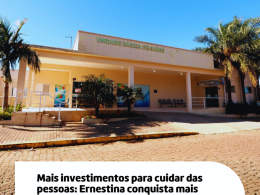 Mais investimentos para cuidar das pessoas: Ernestina conquista mais R$ 200 mil para a Saúde junto ao deputado federal Paulo Pimenta 
