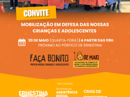 Convite especial para toda a comunidade: Participe da Mobilização em Defesa das Nossas Crianças e Adolescentes!