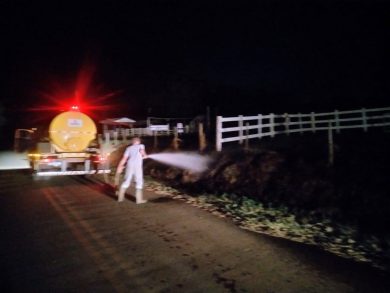 Ernestina registra incêndio no Parque de Rodeios