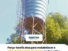Força-tarefa atua para restabelecer o abastecimento de água em Ernestina
