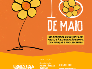 Maio Laranja mobiliza Ernestina na proteção de crianças e adolescentes