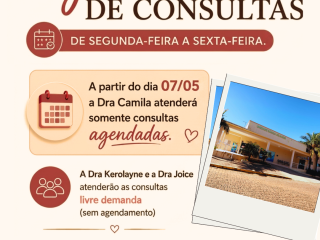 Mudanças no atendimento médico na UBS de Ernestina; confira como ficam as consultas