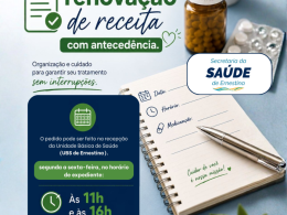 Secretaria da Saúde orienta população sobre renovação de receitas com antecedência