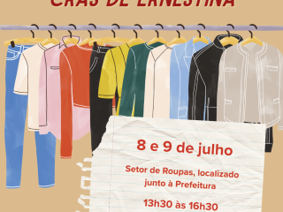 Brechó Solidário convida famílias que precisam de roupas e calçados de inverno