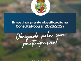 Ernestina garante classificação na Consulta Popular 2026/2027