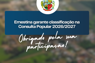 Ernestina garante classificação na Consulta Popular 2026/2027