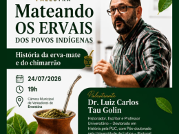 Ernestina recebe palestra sobre a história da erva-mate e do chimarrão