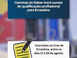 Carretas do Saber terá novo período de atividades em Ernestina