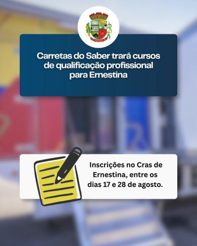 Carretas do Saber terá novo período de atividades em Ernestina