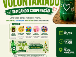 Movimento de Voluntariado promove tarde de cooperação e sustentabilidade em Ernestina