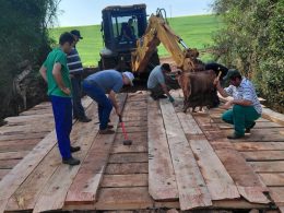 Municípios de Ernestina e Victor Graeff constroem nova ponte na Coxilha Seca