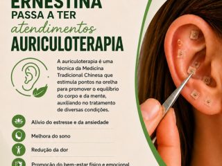 UBS de Ernestina anuncia início de atendimentos em auriculoterapia
