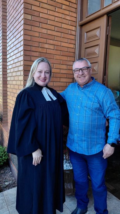 Pastora Mariele Daiana Lamb inicia atuação junto à comunidade luterana de Ernestina
