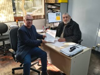 Prefeitura de Ernestina solicita ao DAER reforço na sinalização da ERS-153