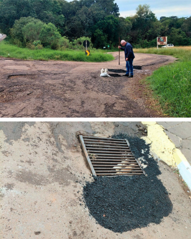 Ernestina realiza reparos em ruas e no acesso ao condomínio Reserva do Lago