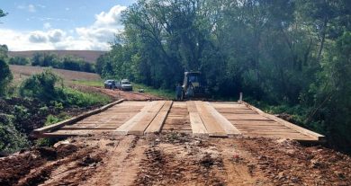 Nova ponte sobre o Rio Herval é liberada e restabelece ligação entre Ernestina e Santo Antônio do Planalto