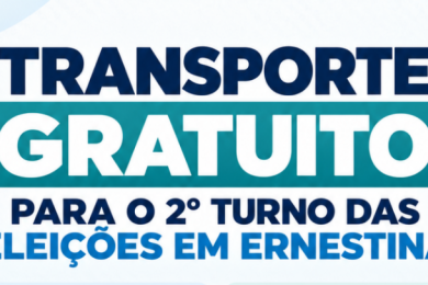 Transporte gratuito para o 2º turno das eleições em Ernestina