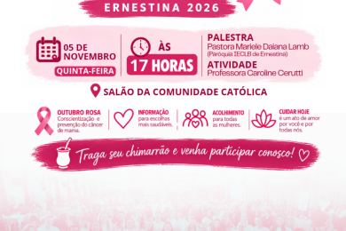 Secretaria da Saúde realiza Mateada Outubro Rosa nesta quinta-feira (05) em nova data